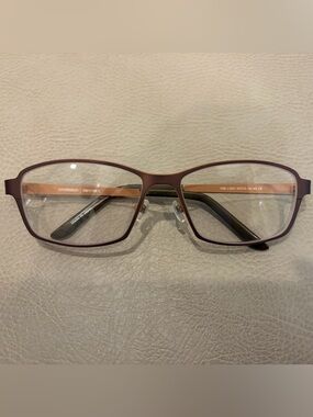 ProDesign Denmark 1266 Brown Titanium Eyeglass Frames Women Made in Japan
